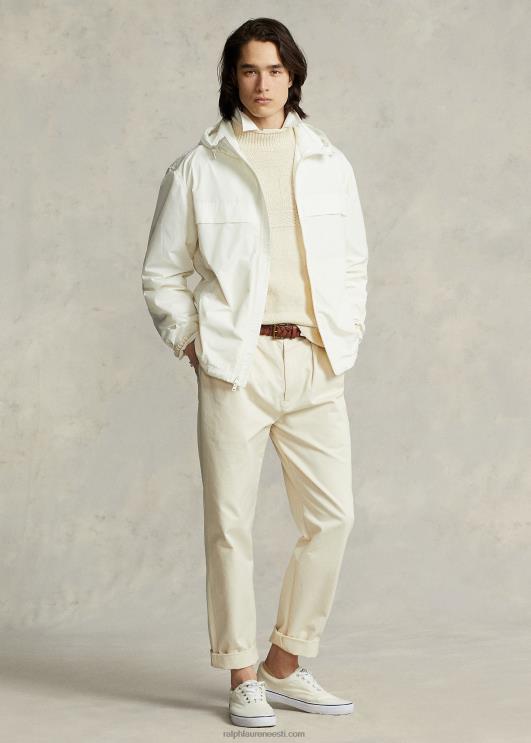 Ralph Lauren mehed vetthülgav kapuutsiga jope PR0V8381 tekipesu valge