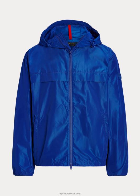 Ralph Lauren mehed vetthülgav kapuutsiga jope PR0V8383 vaikse ookeani kuninglik