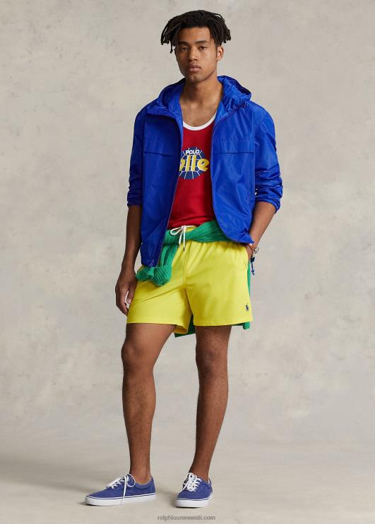 Ralph Lauren mehed vetthülgav kapuutsiga jope PR0V8383 vaikse ookeani kuninglik