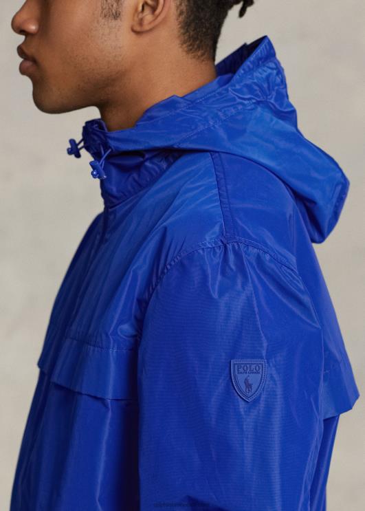 Ralph Lauren mehed vetthülgav kapuutsiga jope PR0V8383 vaikse ookeani kuninglik