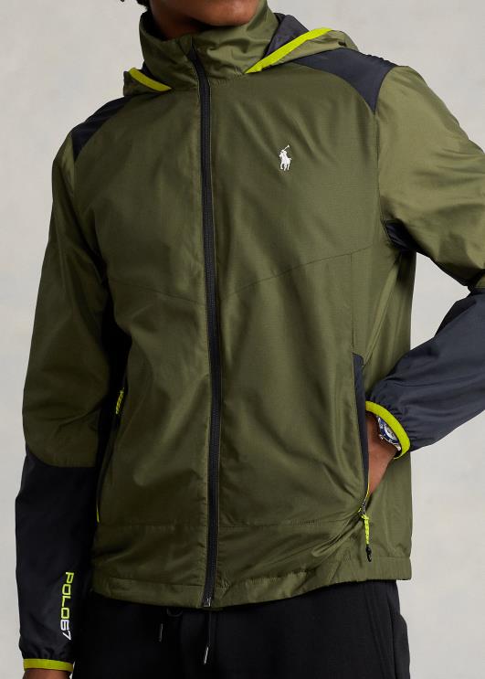 Ralph Lauren mehed vetthülgav ripstop jope PR0V127 tume salvei/must