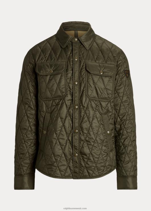 Ralph Lauren mehed vetthülgav tepitud jope PR0V1193 varikatuse oliiv