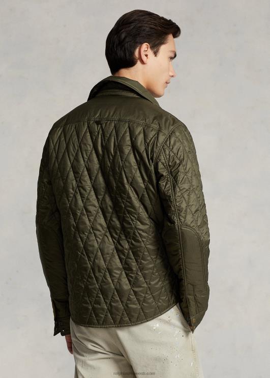 Ralph Lauren mehed vetthülgav tepitud jope PR0V1193 varikatuse oliiv