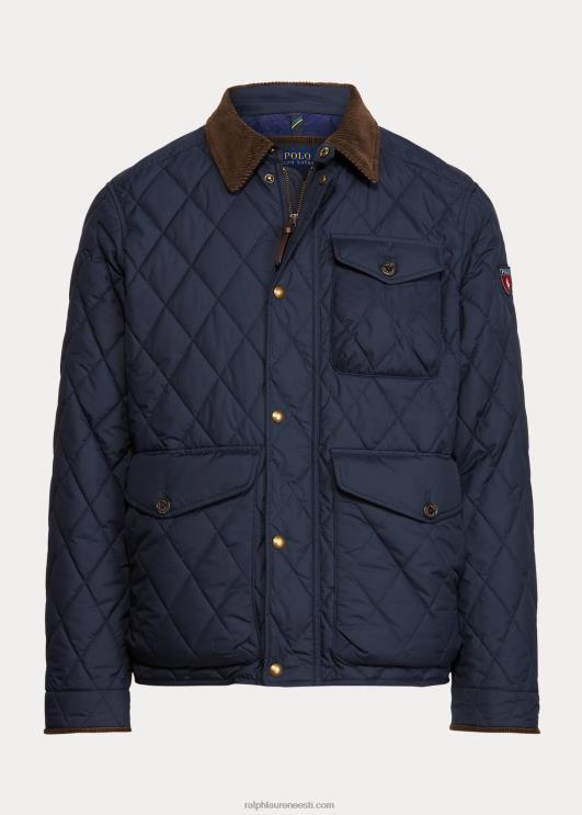 Ralph Lauren mehed vetthülgav tepitud jope PR0V8653 kolledži merevägi