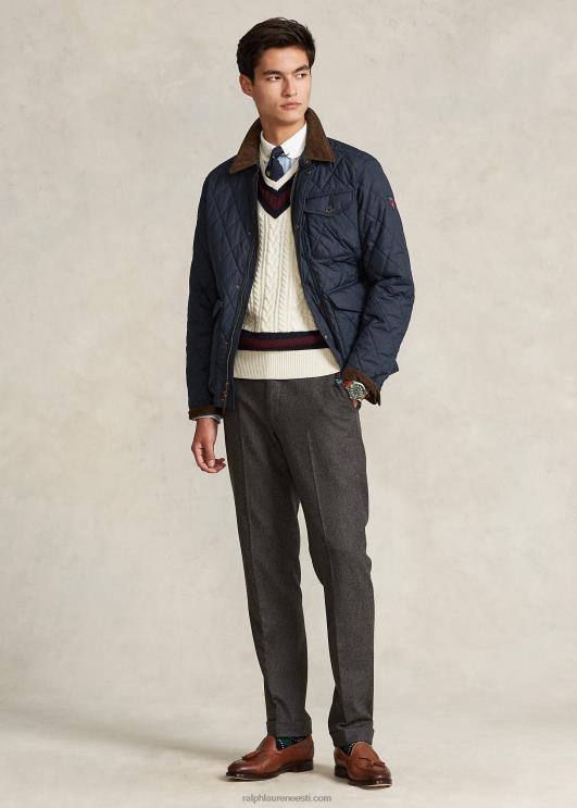 Ralph Lauren mehed vetthülgav tepitud jope PR0V8653 kolledži merevägi