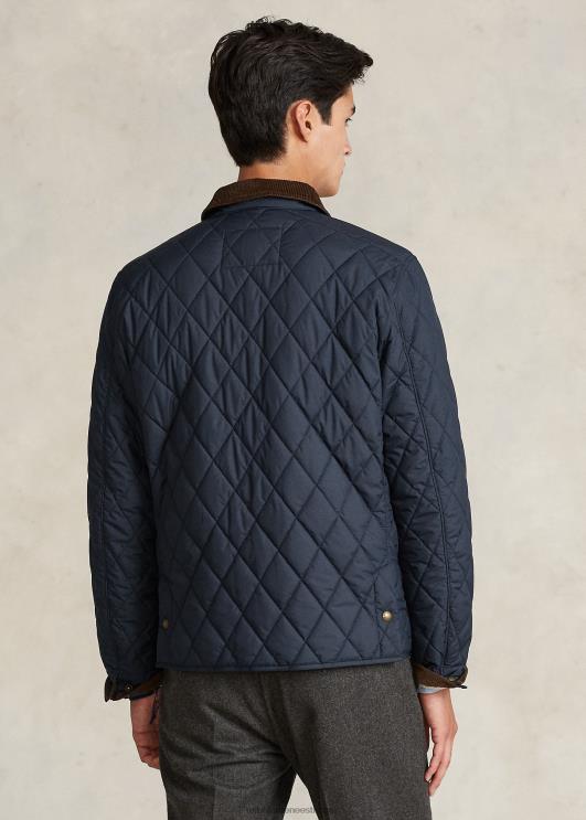 Ralph Lauren mehed vetthülgav tepitud jope PR0V8653 kolledži merevägi