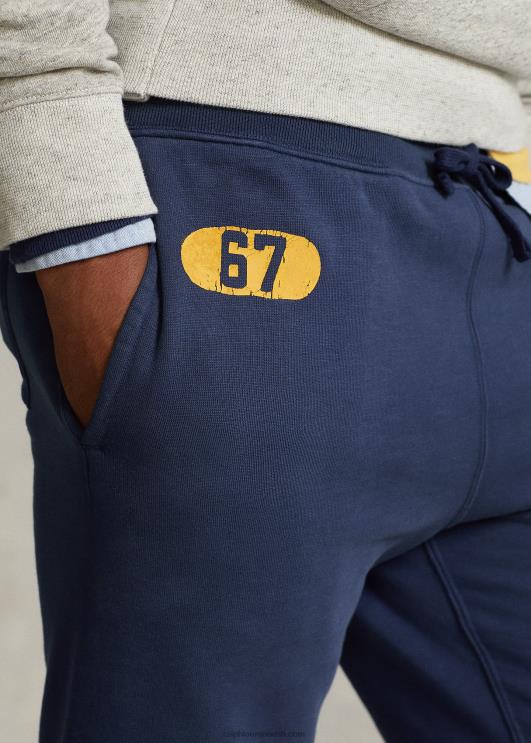 Ralph Lauren mehed fliisist graafilised jooksupüksid PR0V799 tume koobalt