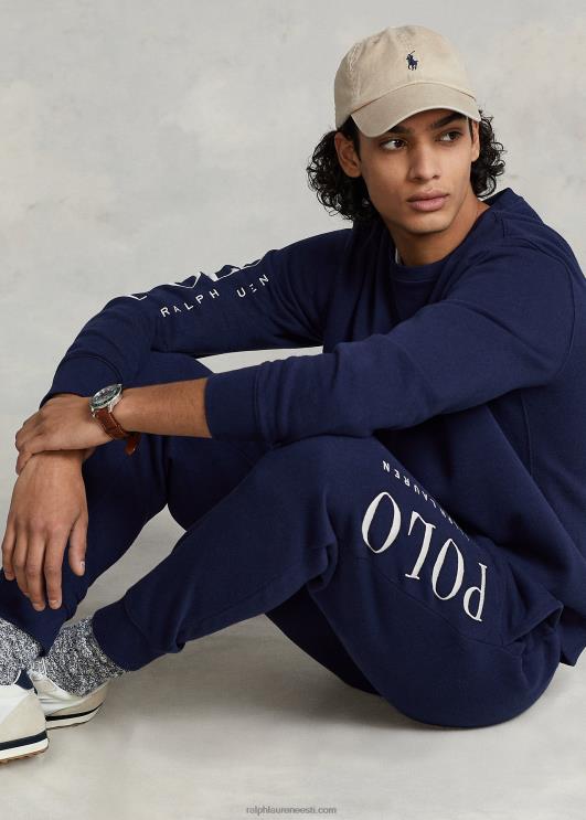 Ralph Lauren mehed logoga tikitud fliisist jooksupüksid PR0V1245 kruiisilaevastik