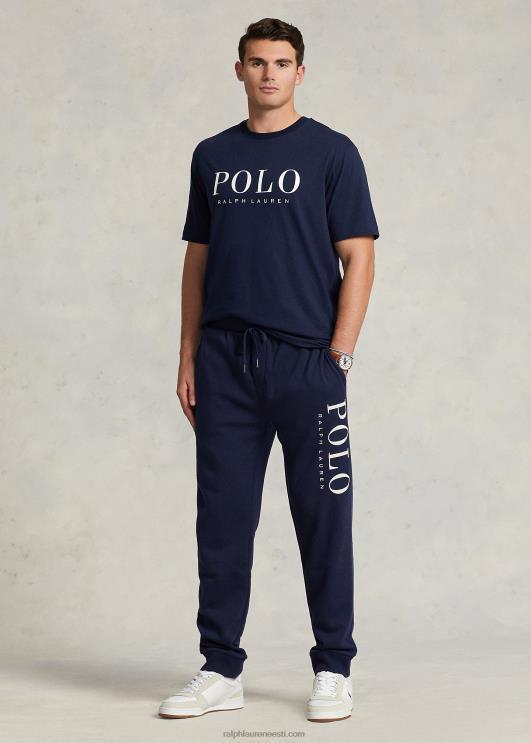 Ralph Lauren mehed logoga tikitud fliisist jooksupüksid PR0V1882 kruiisilaevastik