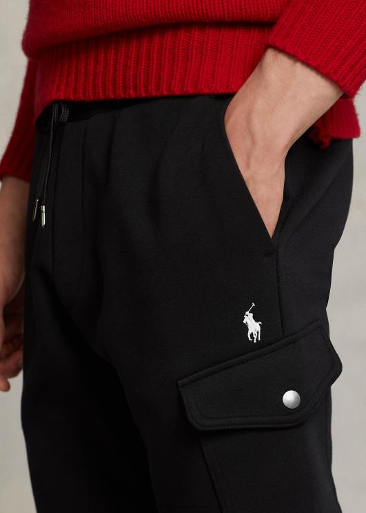 Ralph Lauren mehed topelt kootud cargo jooksupüksid PR0V477 must