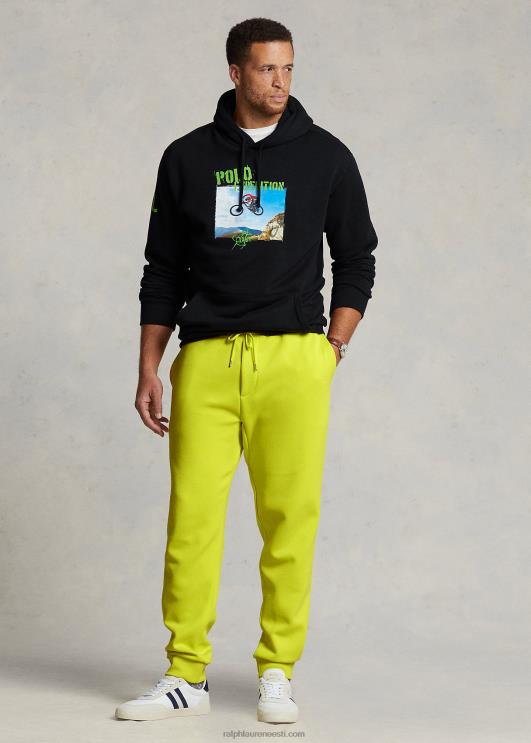 Ralph Lauren mehed topelt kootud jooksupüksid PR0V1528 laserkollane