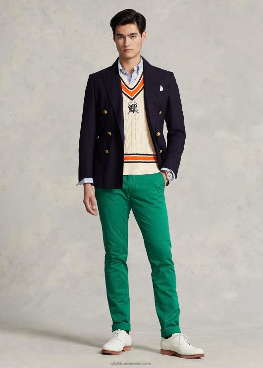 Ralph Lauren mehed crest puuvillane kriketivest PR0V897 kreem multi