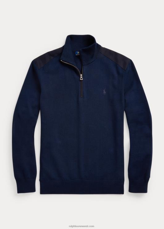 Ralph Lauren mehed hübriidne veerandtõmblukuga kampsun PR0V1159 torude merevägi