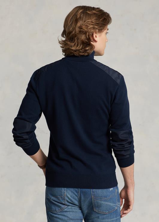 Ralph Lauren mehed hübriidne veerandtõmblukuga kampsun PR0V1159 torude merevägi