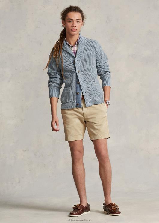 Ralph Lauren mehed hädas puuvillasest rätikust kardigan PR0V1100 indigo multi