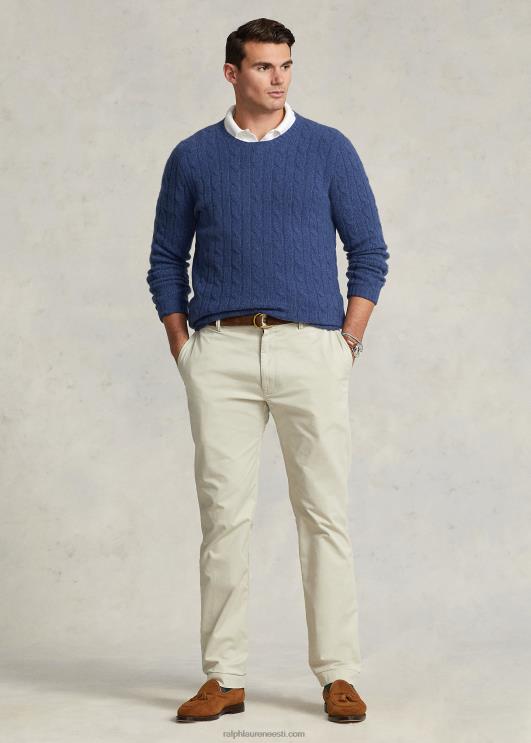 Ralph Lauren mehed ikooniline kaabliga kootud kašmiirkampsun PR0V1674 rustikaalne mereväe kanarbik