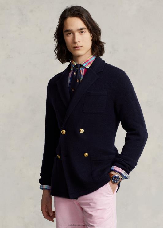 Ralph Lauren mehed kašmiirist bleiserkardigan PR0V1035 lennuväe merevägi