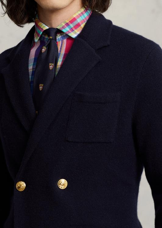 Ralph Lauren mehed kašmiirist bleiserkardigan PR0V1035 lennuväe merevägi