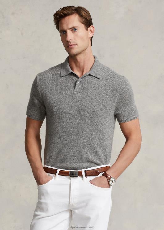 Ralph Lauren mehed kašmiirist polo-kraega kampsun PR0V489 kollakashall kanarbik