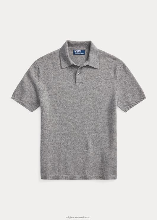 Ralph Lauren mehed kašmiirist polo-kraega kampsun PR0V489 kollakashall kanarbik