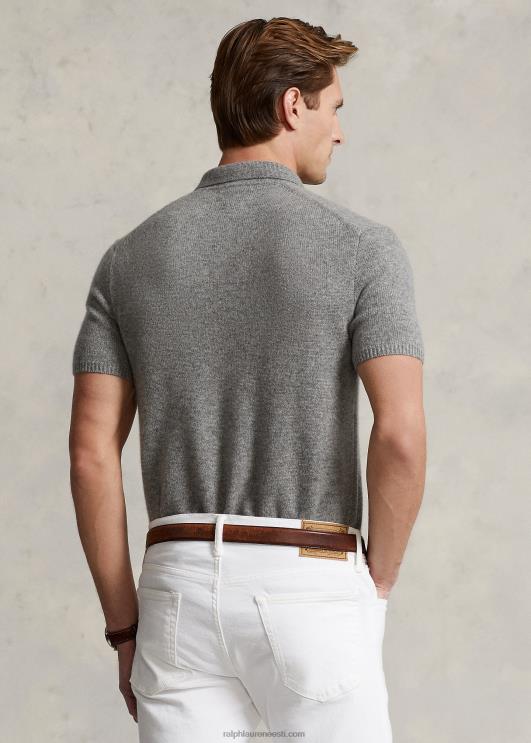 Ralph Lauren mehed kašmiirist polo-kraega kampsun PR0V489 kollakashall kanarbik