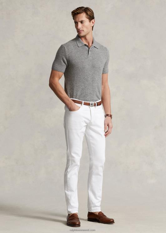 Ralph Lauren mehed kašmiirist polo-kraega kampsun PR0V489 kollakashall kanarbik