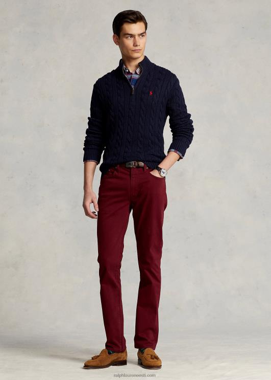 Ralph Lauren mehed kaabliga kootud puuvillane kampsun PR0V1131 jahimeeste merevägi