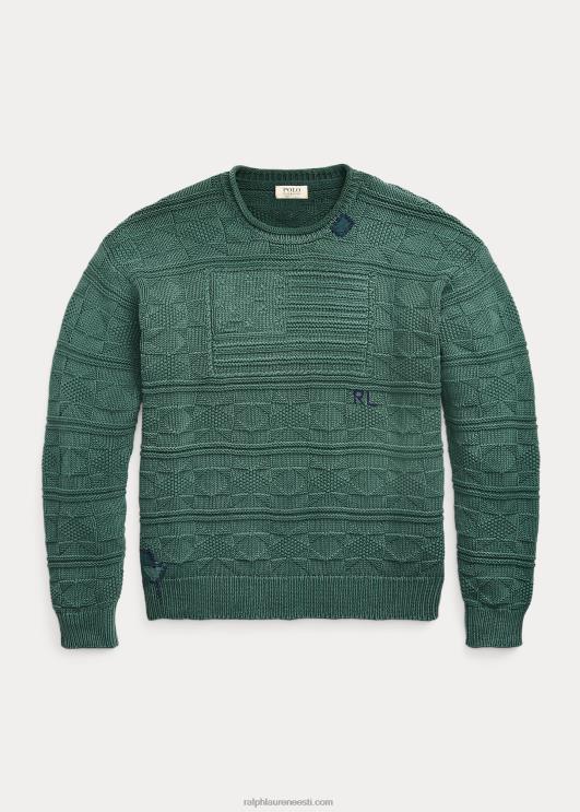 Ralph Lauren mehed lipuline puuvillane rullkaelusega kampsun PR0V129 uus metsakanarbik