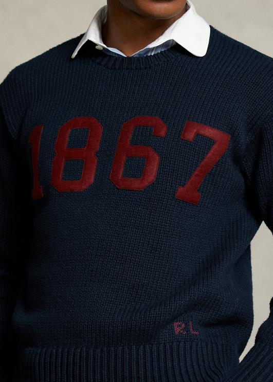 Ralph Lauren mehed morehouse kollektsiooni 1867 kampsun PR0V1235 merevägi