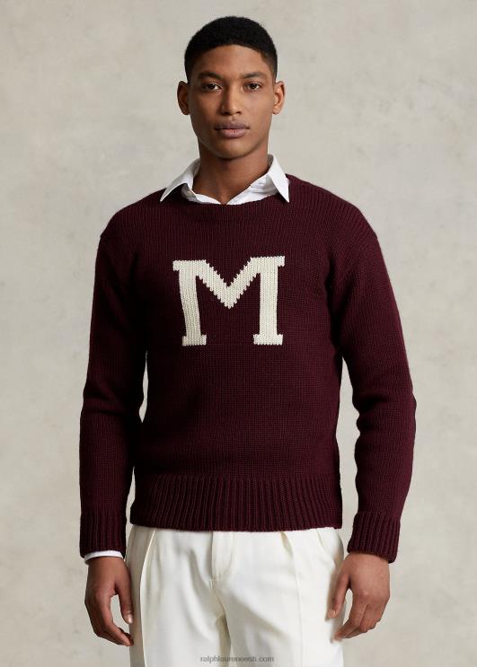 Ralph Lauren mehed morehouse kollektsiooni "m" kampsun PR0V1266 rikkalik rubiin