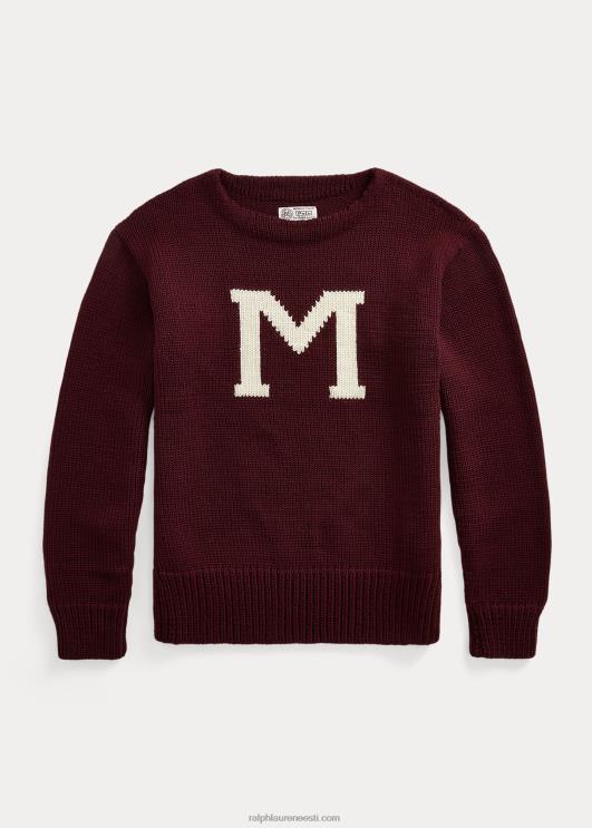 Ralph Lauren mehed morehouse kollektsiooni "m" kampsun PR0V1266 rikkalik rubiin