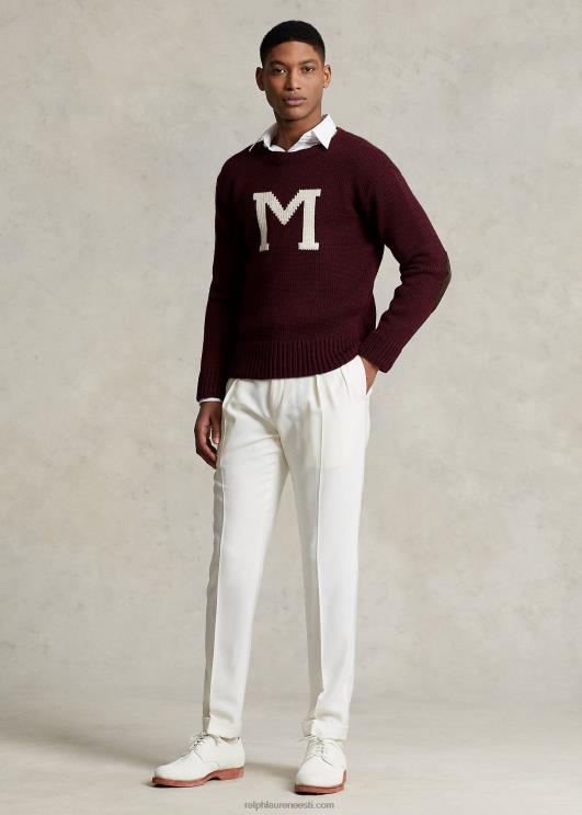 Ralph Lauren mehed morehouse kollektsiooni "m" kampsun PR0V1266 rikkalik rubiin