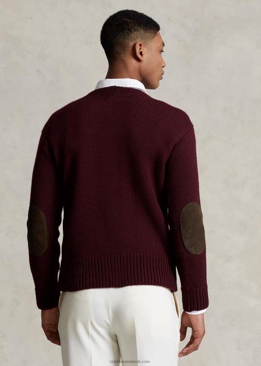 Ralph Lauren mehed morehouse kollektsiooni "m" kampsun PR0V1266 rikkalik rubiin