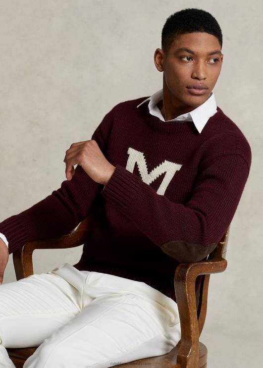 Ralph Lauren mehed morehouse kollektsiooni "m" kampsun PR0V1266 rikkalik rubiin