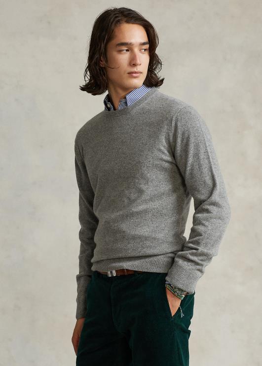 Ralph Lauren mehed pestav kašmiirist kaelusega kampsun PR0V599 kollakashall kanarbik