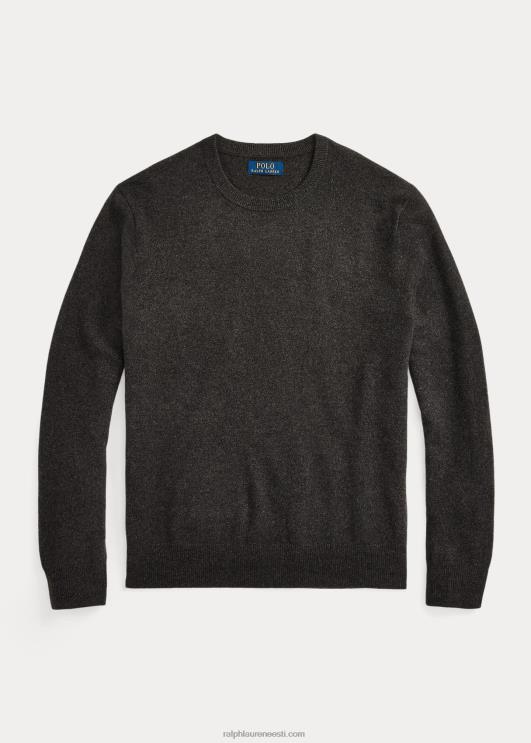 Ralph Lauren mehed pestav kašmiirist kaelusega kampsun PR0V601 tumedast graniidist kanarbik