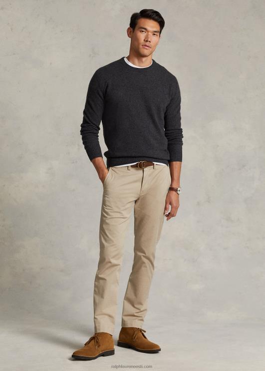 Ralph Lauren mehed pestav kašmiirist kaelusega kampsun PR0V601 tumedast graniidist kanarbik