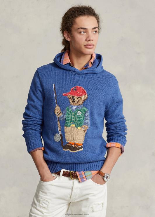 Ralph Lauren mehed polo bear puuvillane kapuutsiga kampsun PR0V1244 vana kuninglik