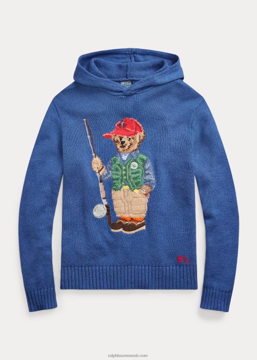 Ralph Lauren mehed polo bear puuvillane kapuutsiga kampsun PR0V1244 vana kuninglik