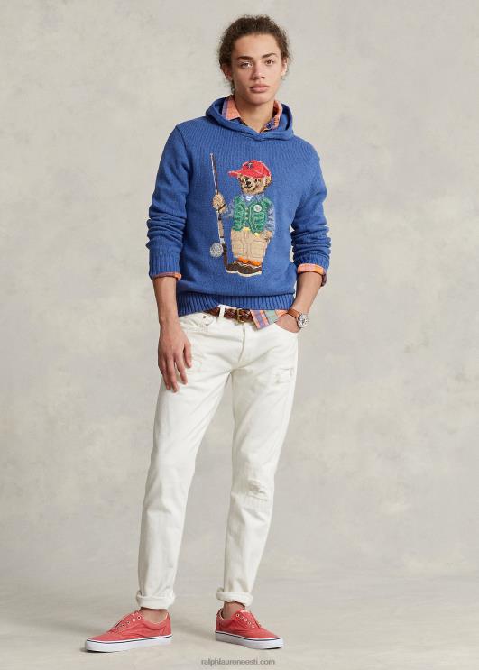 Ralph Lauren mehed polo bear puuvillane kapuutsiga kampsun PR0V1244 vana kuninglik