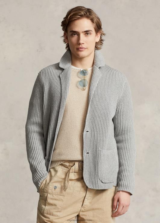 Ralph Lauren mehed puuvilla-kašmiirist bleiserkardigan PR0V1236 hall