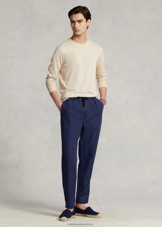 Ralph Lauren mehed puuvillane kaelusega kampsun PR0V1067 hele liivaluitekanarbik