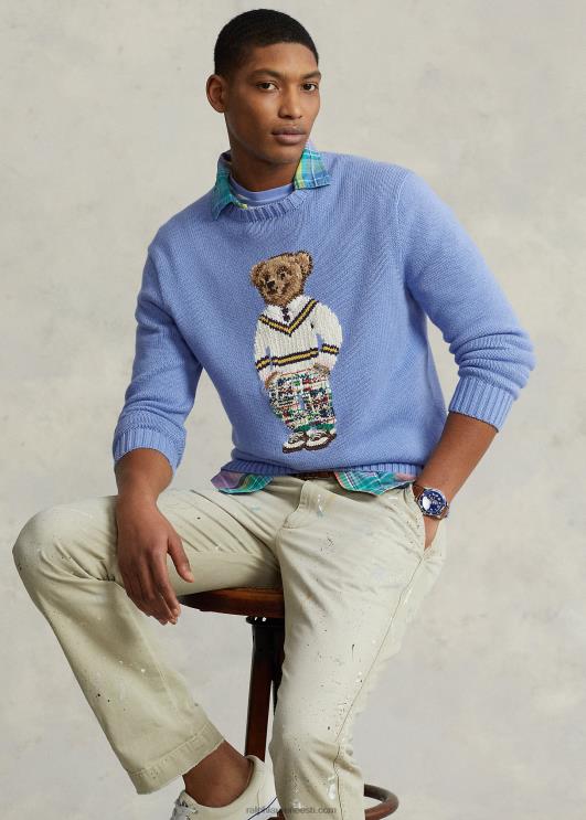 Ralph Lauren mehed puuvillane polo karu kampsun PR0V835 pehme kuninglik