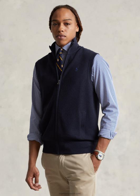 Ralph Lauren mehed puuvillane täistõmblukuga kampsunvest PR0V780 mereväe kanarbik