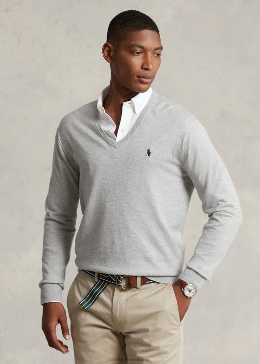 Ralph Lauren mehed puuvillane v-kaelusega kampsun PR0V8565 ja üle kanarbiku