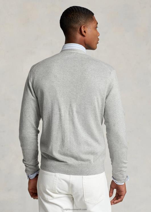 Ralph Lauren mehed puuvillane v-kaelusega kardigan PR0V397 ja üle kanarbiku