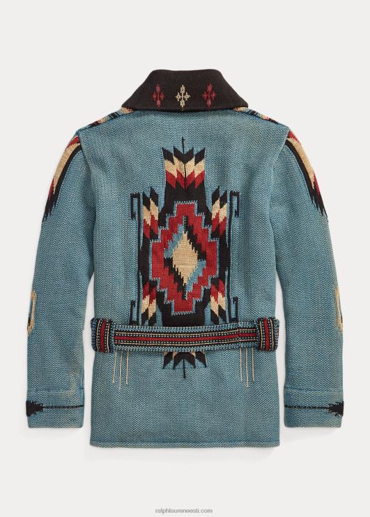 Ralph Lauren mehed puuvillasegu rantšo kardigan PR0V1780 indigo multi