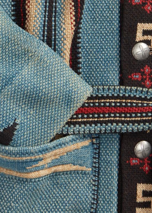 Ralph Lauren mehed puuvillasegu rantšo kardigan PR0V1780 indigo multi