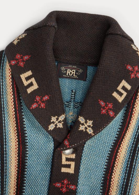 Ralph Lauren mehed puuvillasegu rantšo kardigan PR0V1780 indigo multi