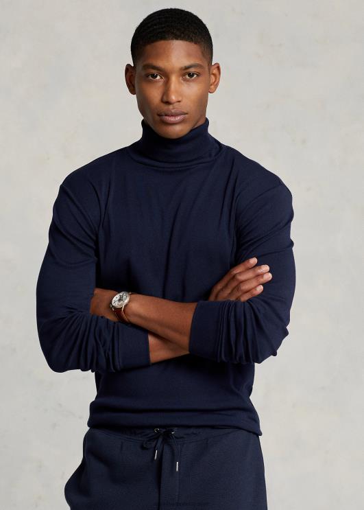 Ralph Lauren mehed soonikkoes puuvillasegune kilpkaelus PR0V8638 lennuväe merevägi